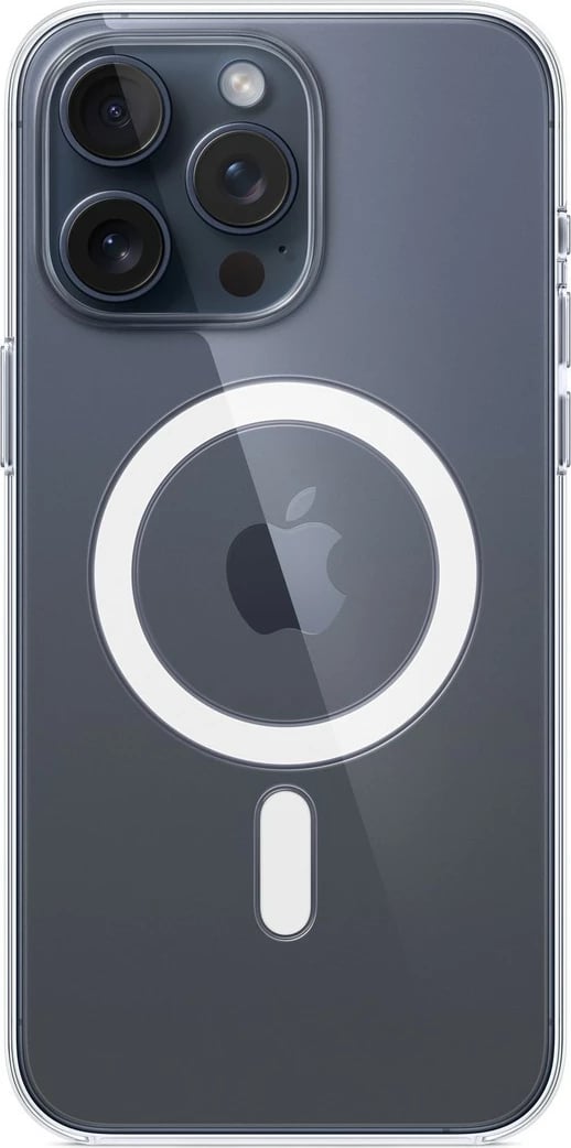 Mbështjellës Apple MagSafe për iPhone 15 Pro Max, Transparent