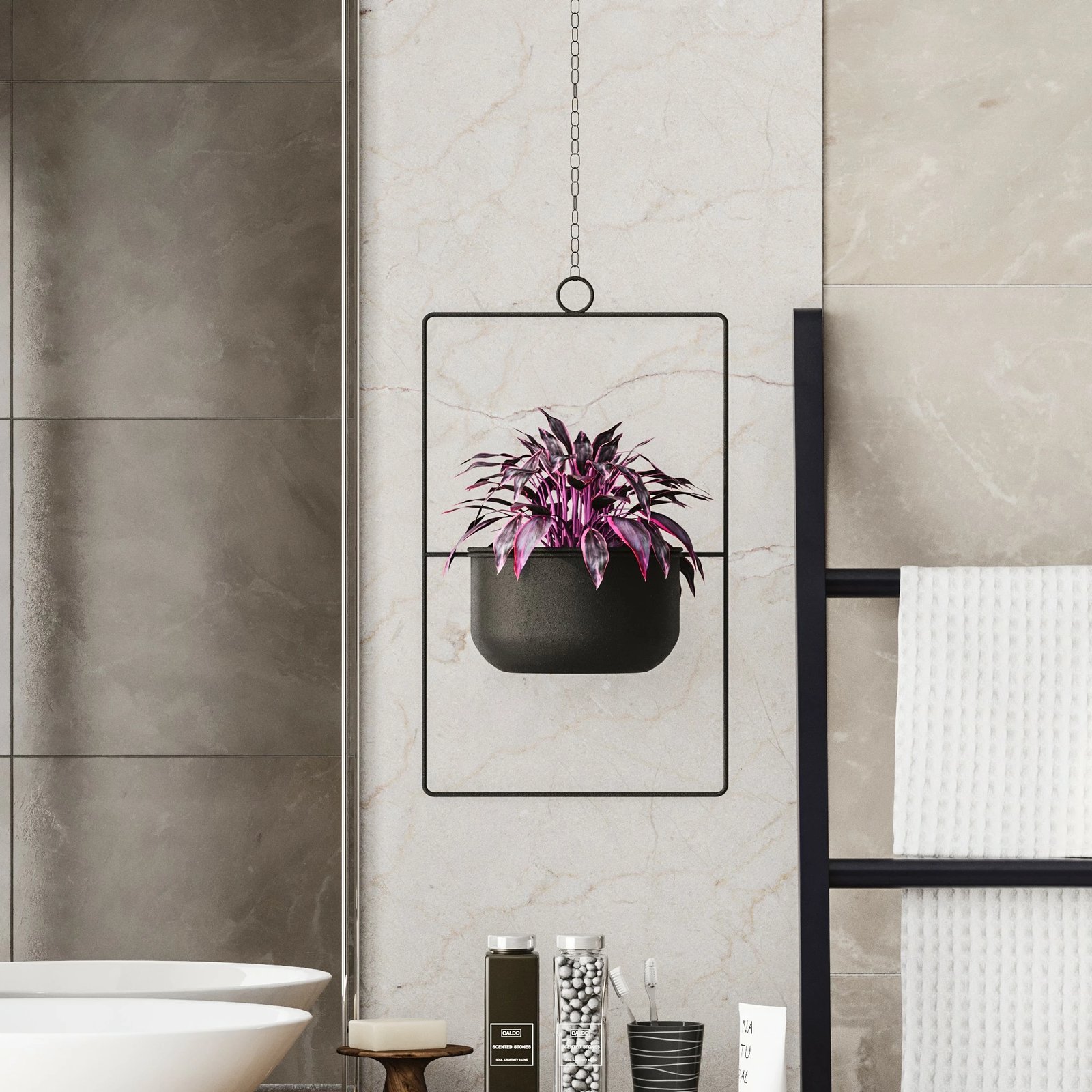 Vazo dekorative Aberto Design, parvaz, e zezë