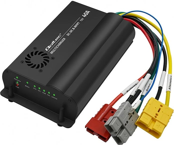 Karikues automatik DC-DC Qoltec 51921, 12V, 40A, me MPPT, për bateri LiFePO4 AGM GEL STD, Zi Karikues automatik DC-DC Qoltec 51921, 12V, 40A, me MPPT, për bateri LiFePO4 AGM GEL STD, Zi