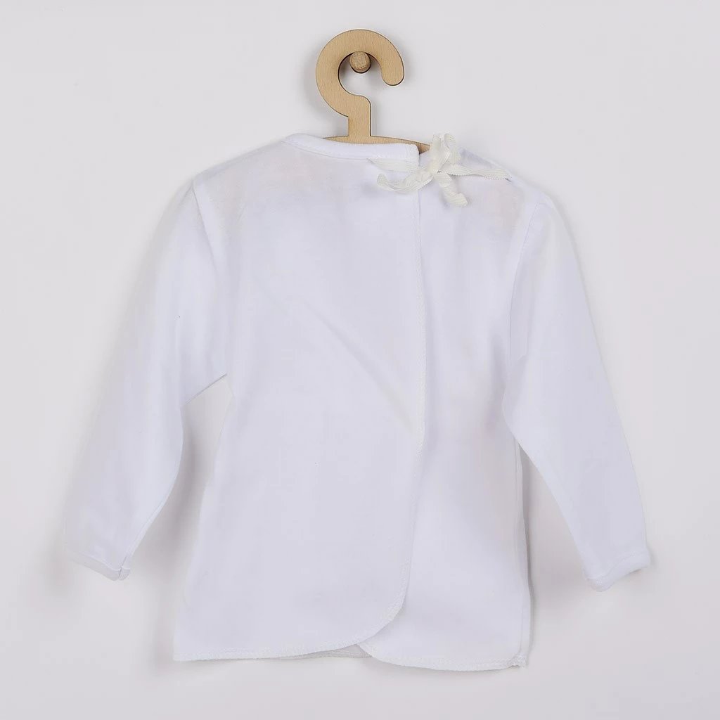 Bluzë bebe New Baby, 100% pambuk, madhësia 68 (4-6m), e bardhë