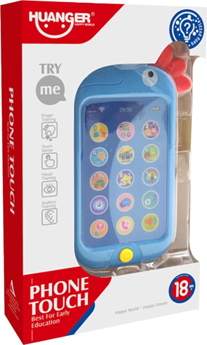 Lodër telefon për fëmijë Huanger HE8035, edukative, kaltër