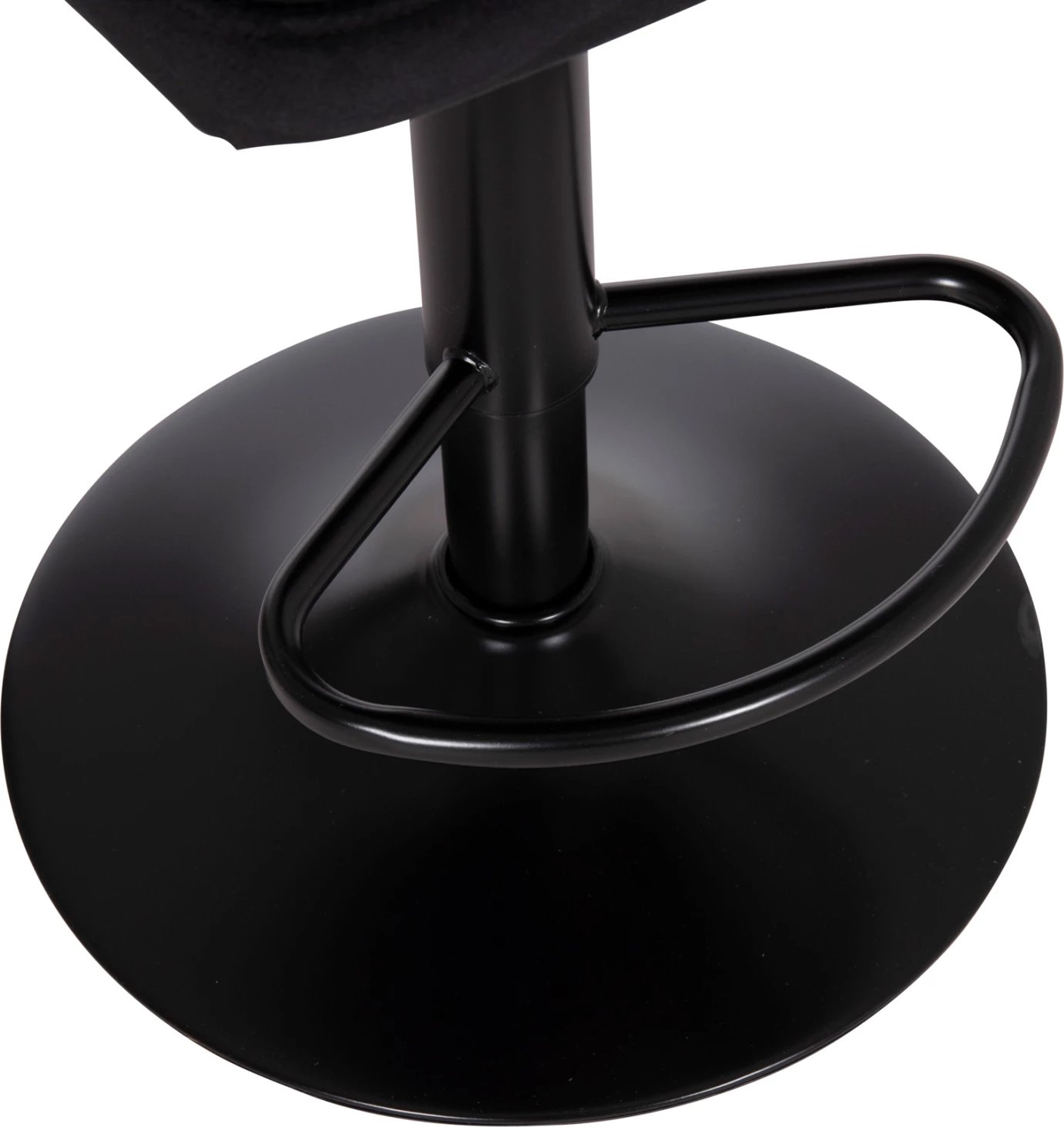 Karrige për bar rrotulluese DIANA, kadife e zezë, metal mat, 44x52x109cm, set prej 2 copë