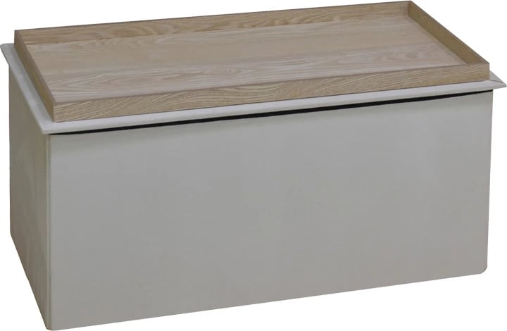 Stool-trunk Koper, kadife, ngjyrë bezhë, 76x38x38cm (set prej 4 copash)