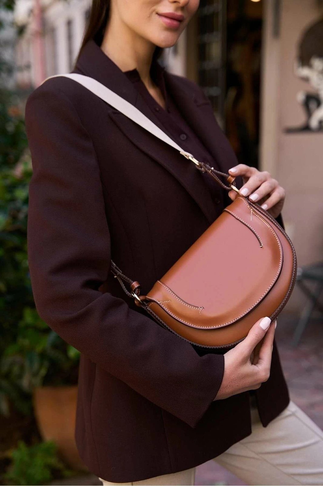 Çantë dore Zoozie Bags, ngjyrë tan, MK1020225SV10-008