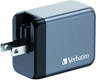 Karikues muri Verbatim GNC-65 32201, 65W, 2x USB-C PD, 1x USB-A QC, me adapter EU/UK, Gri