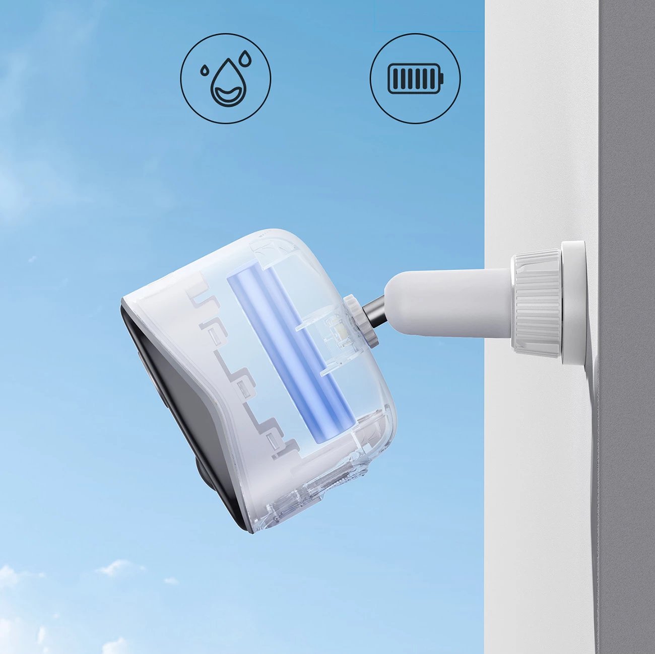 Kamerë sigurie Baseus Security N1 2K S0ST002130, 7800 mAh, IP67, e bardhë