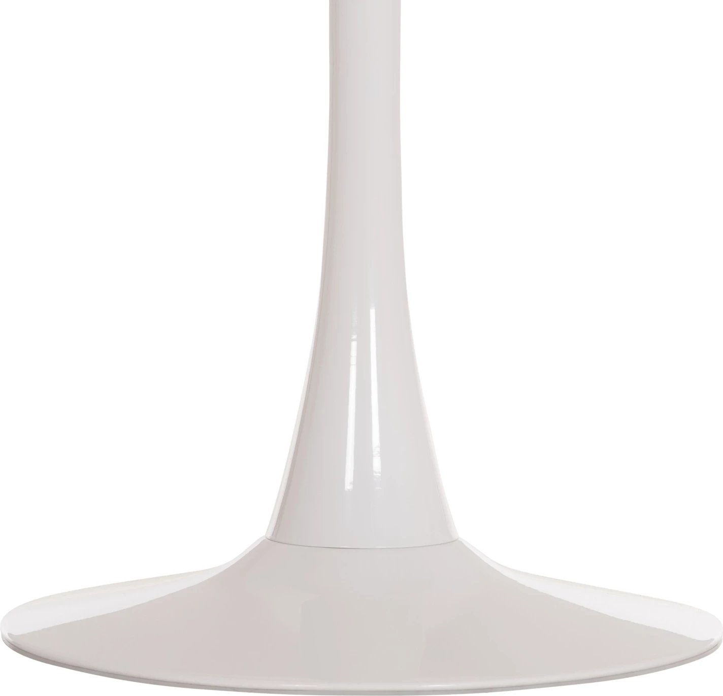 Tavolinë e rrumbullakët ngrënieje ROLLO, ngjyrë mermeri të bardhë, këmbë metalike, FH9421.11, 90x74cm