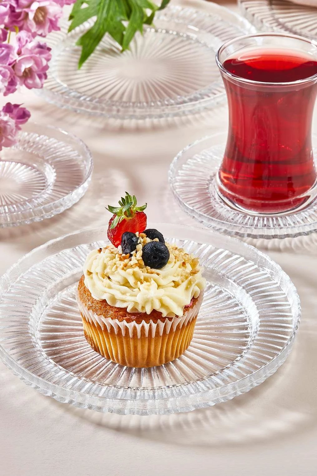 Set çaji prej xhami, 18 pjesë, Hermia Lina Set çaji prej xhami, 18 pjesë, Hermia Lina