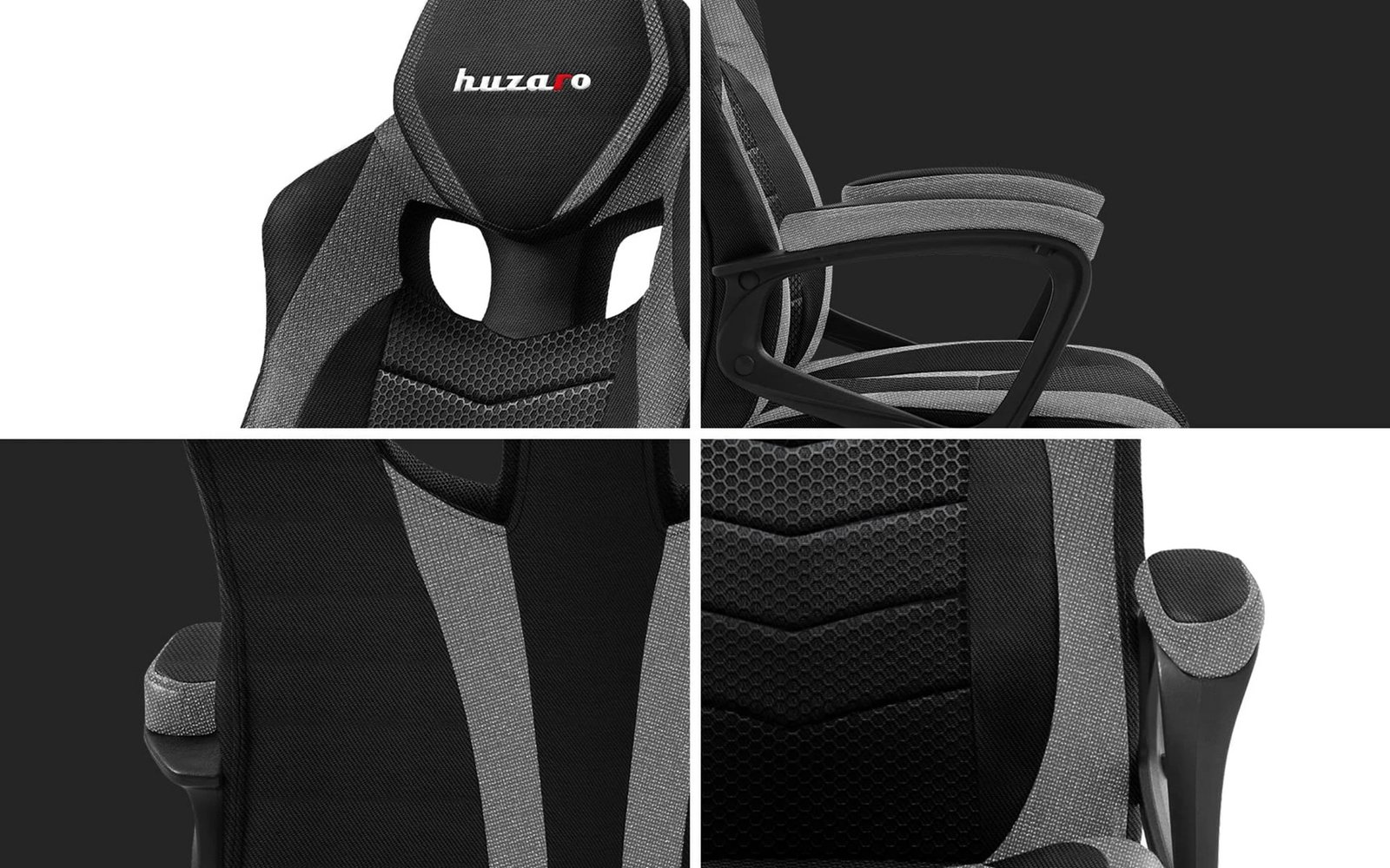 Karrgie për gaming Huzaro Force, 2.5, e zezë/hiri