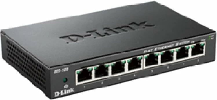 Switch D-Link DES-108/E 8 porte 10/100 Mbps Fast Ethernet, i zi