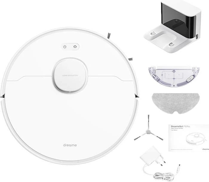 Robot fshirës, Dreame, F9 Pro RLF22GA, 2500 Pa, 3200 mAh, 0.57 L + 0.23 L, i bardhë