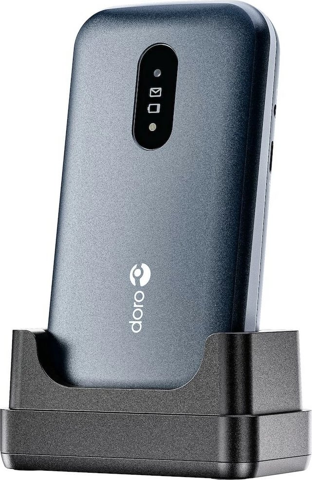 Celular Doro 2820, Clamshell, Single SIM, 2.8", Bluetooth, 1000 mAh, Blu, Bardhë