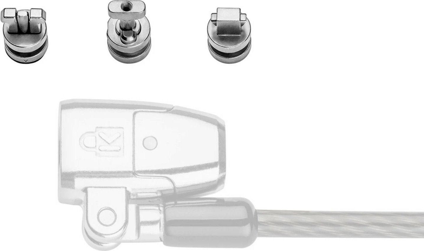 Set ankorash sigurie Kensington ClickSafe, 3 copë, çelik inoks