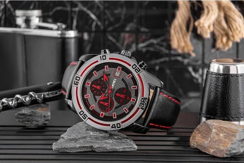 Orë dore për meshkuj Skmei, e zezë