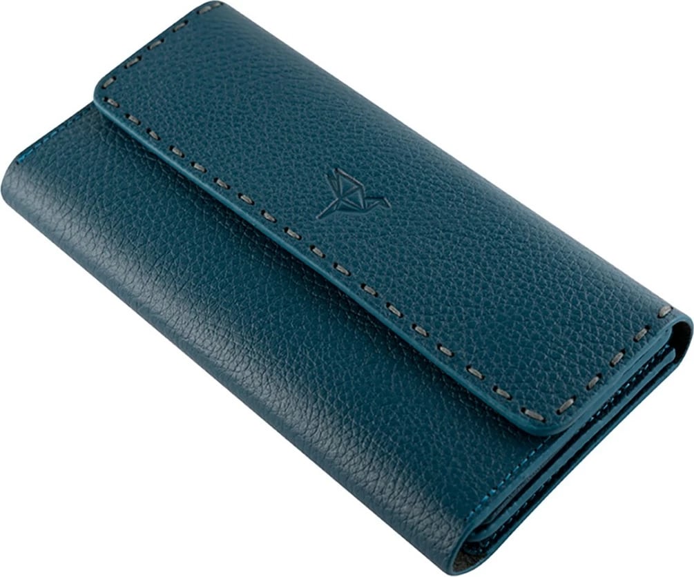 Portofol për gra, Zoozie Bags, Paris, ngjyrë blu petrol