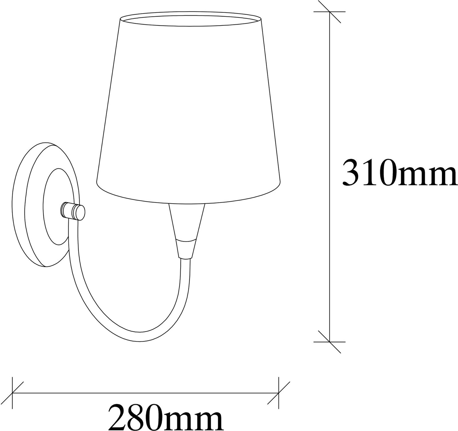 Llambë muri Opviq, Pardo - 3031, ngjyrë antike Llambë muri Opviq, Pardo - 3031, ngjyrë antike