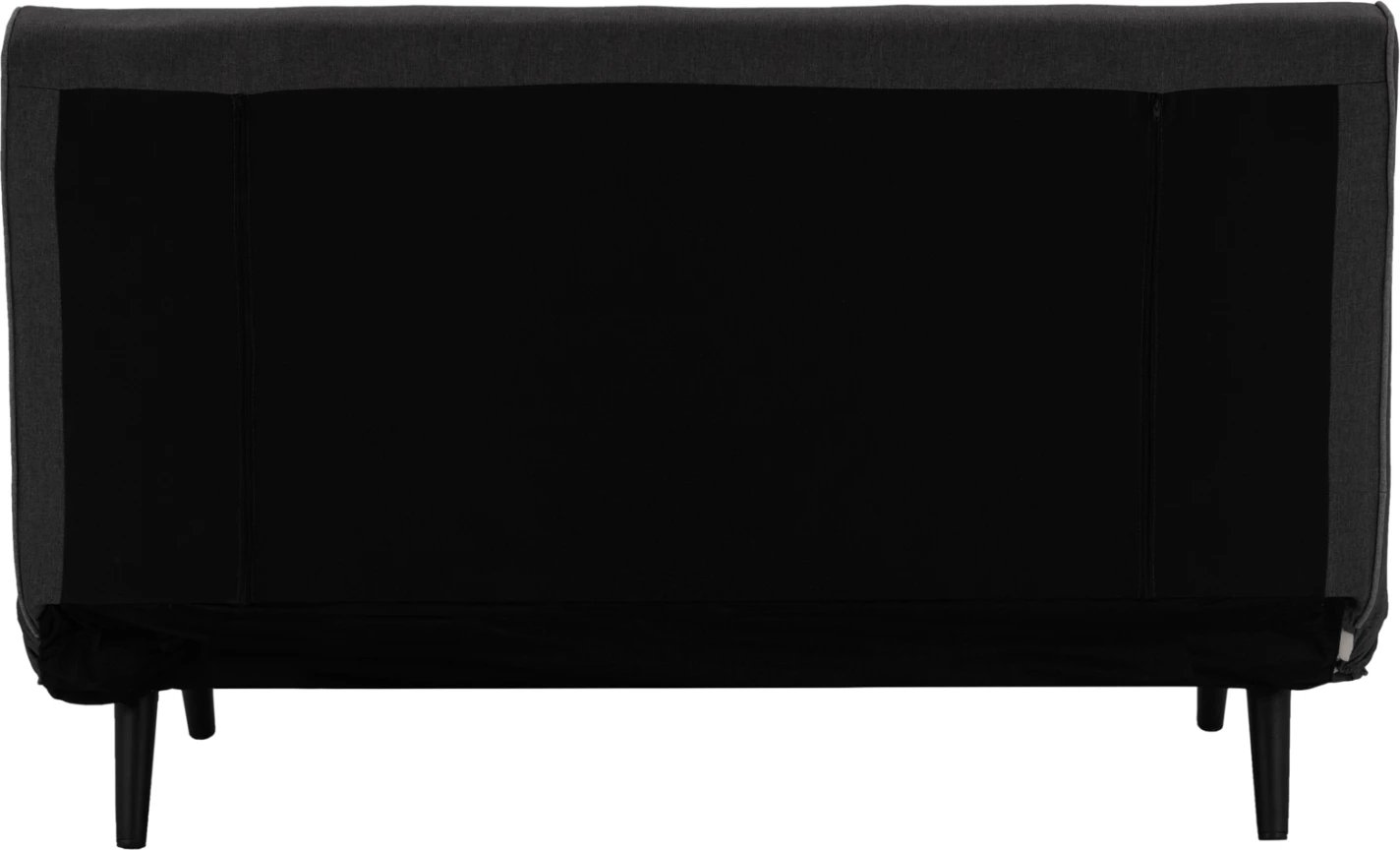 Krevati-sofë për 2 persona, material tekstili, ngjyrë gri e errët, ASMA FH3077.03, 140x80x77cm