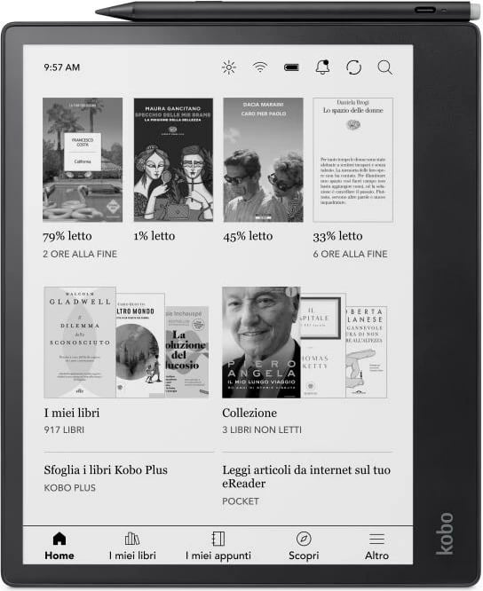 Lexues elektronik, Kobo Elipsa 2E N605-KU-BK-K-BU 32GB, i zi, paketë me Stylus