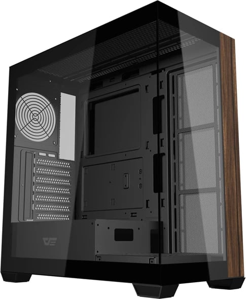 Kasë, Darkflash, DS900W, Midi Tower ATX/M-ATX/ITX, pa ventilatorë, xhami i forcuar, USB Type-C, e zezë