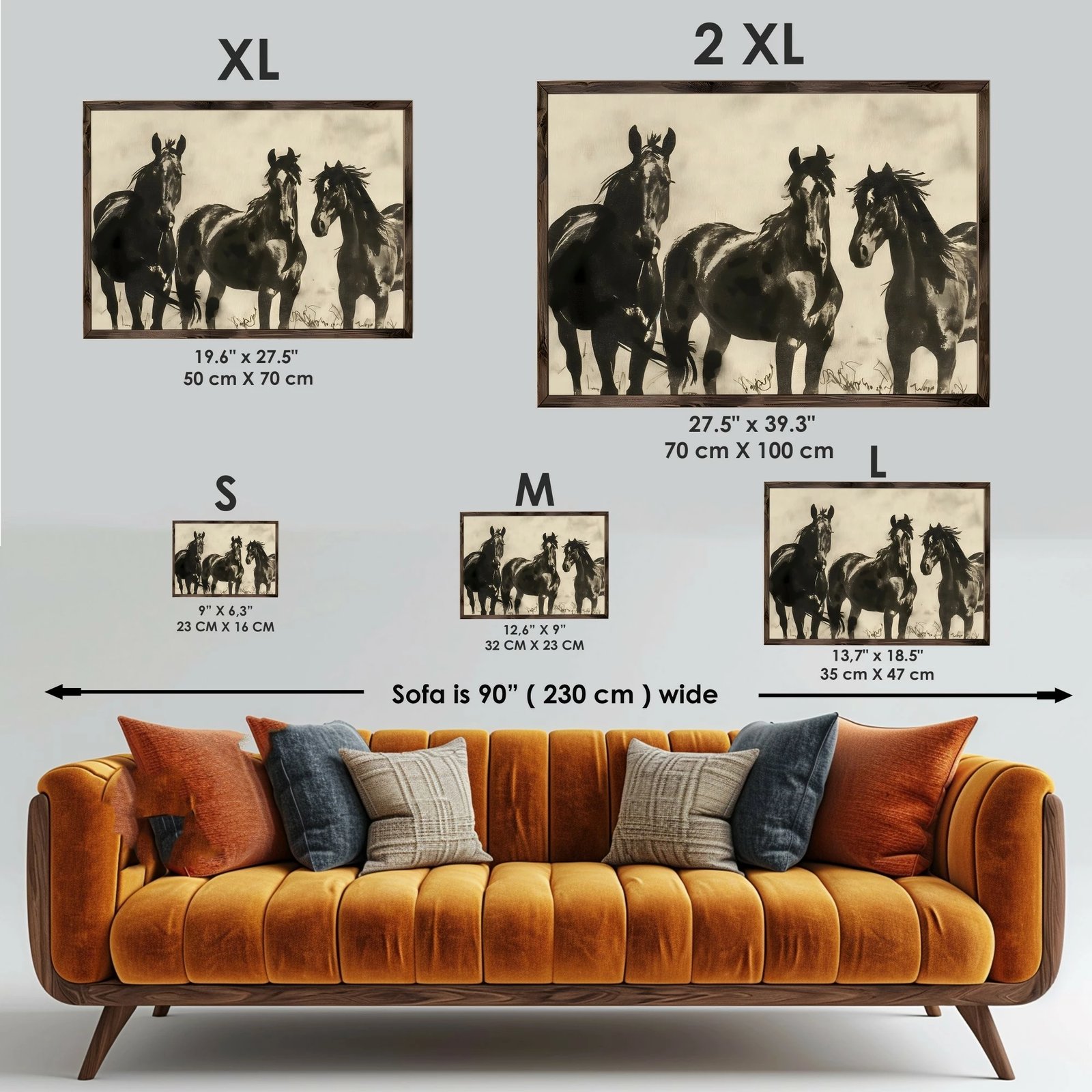 Pikturë dekorative me kornizë MDF, Wallity, GE168-L, shumëngjyrëshe