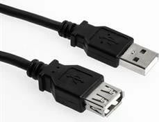 Kabllo USB zgjatues Sharkoon 2m, USB 2.0, e zezë