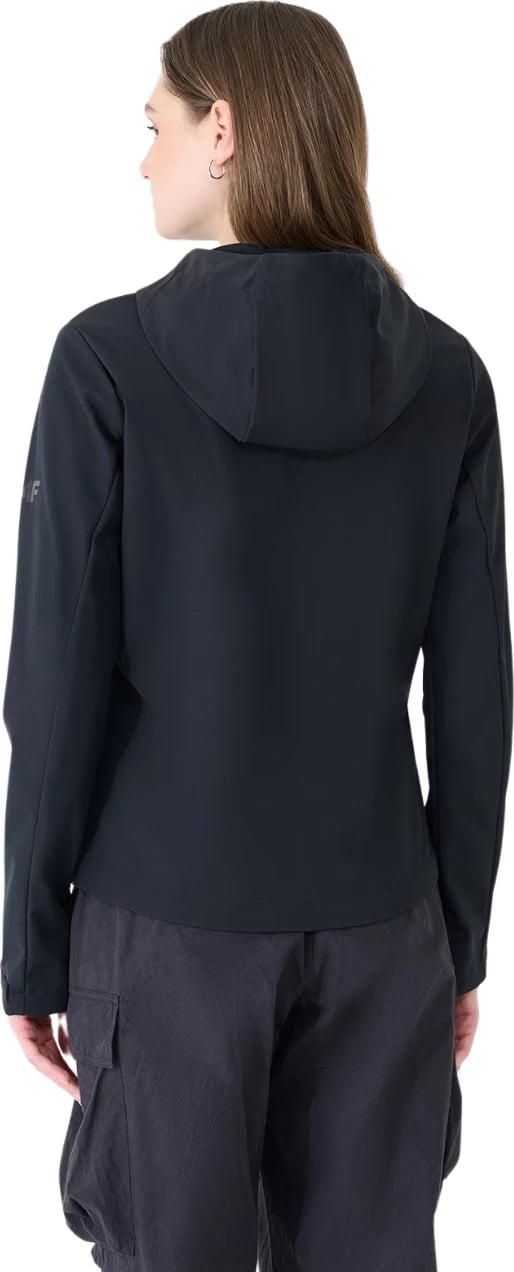 Jakne softshell për femra 4F, e zezë
