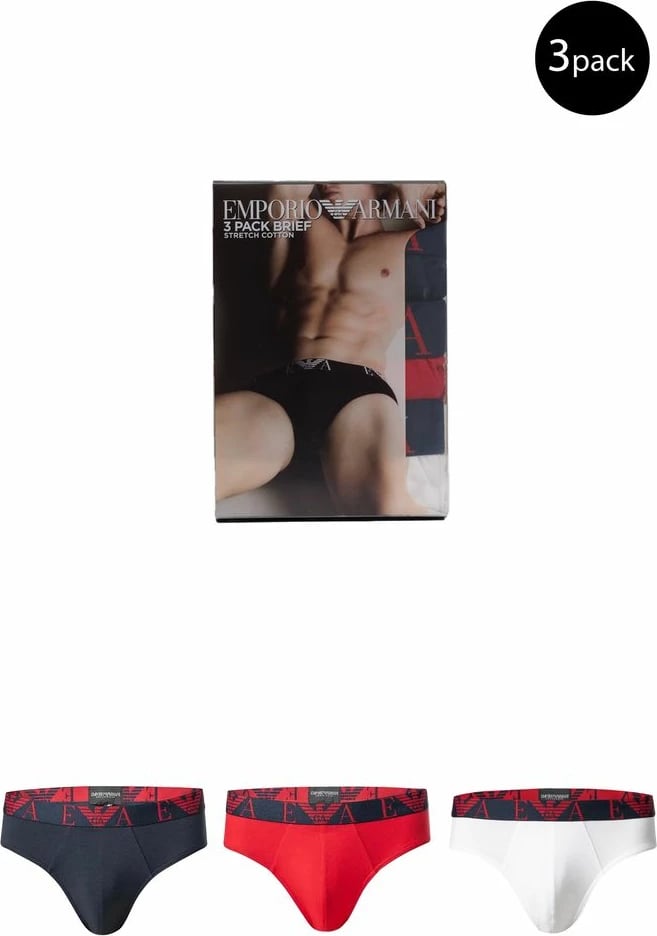 Të brendshme për meshkuj Emporio Armani, të kuqe