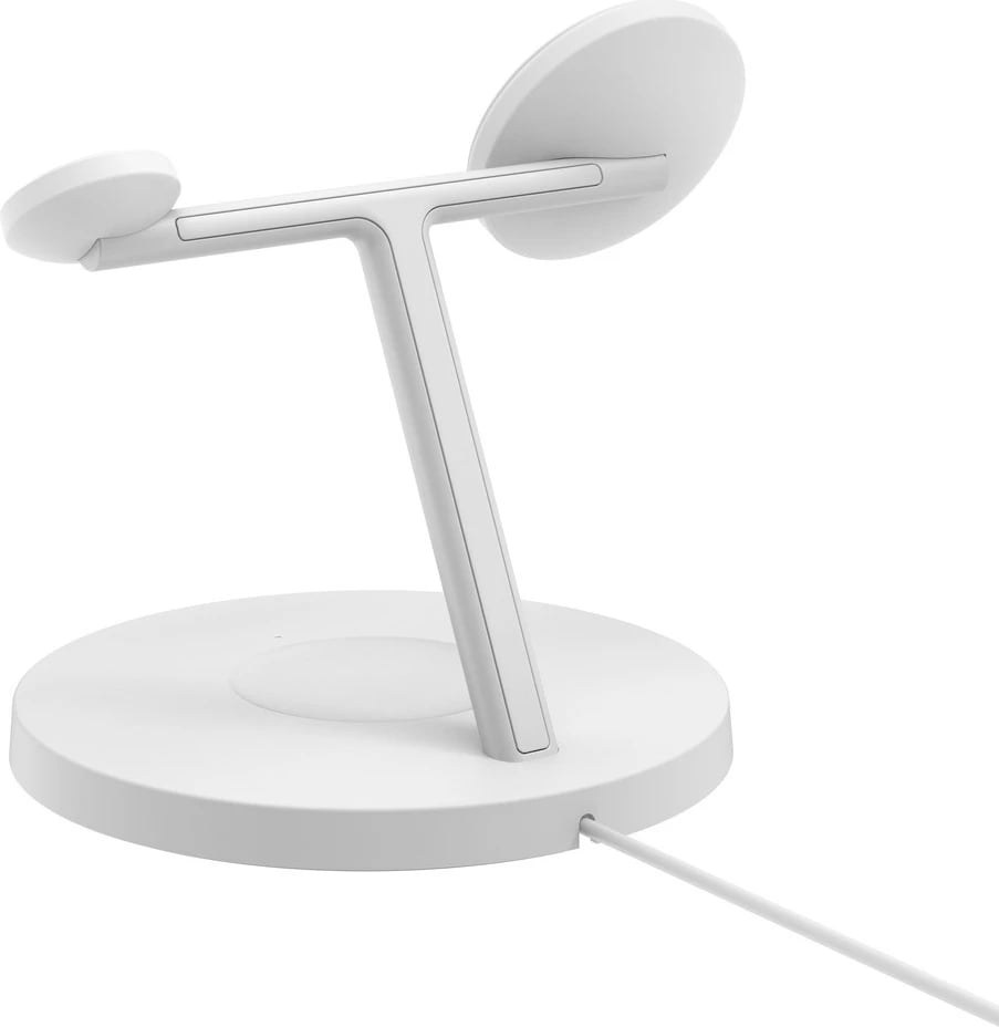 Karikues wireless Belkin BoostCharge Pro, 40W, për smartphone, kufje, smartwatch, Bardhë