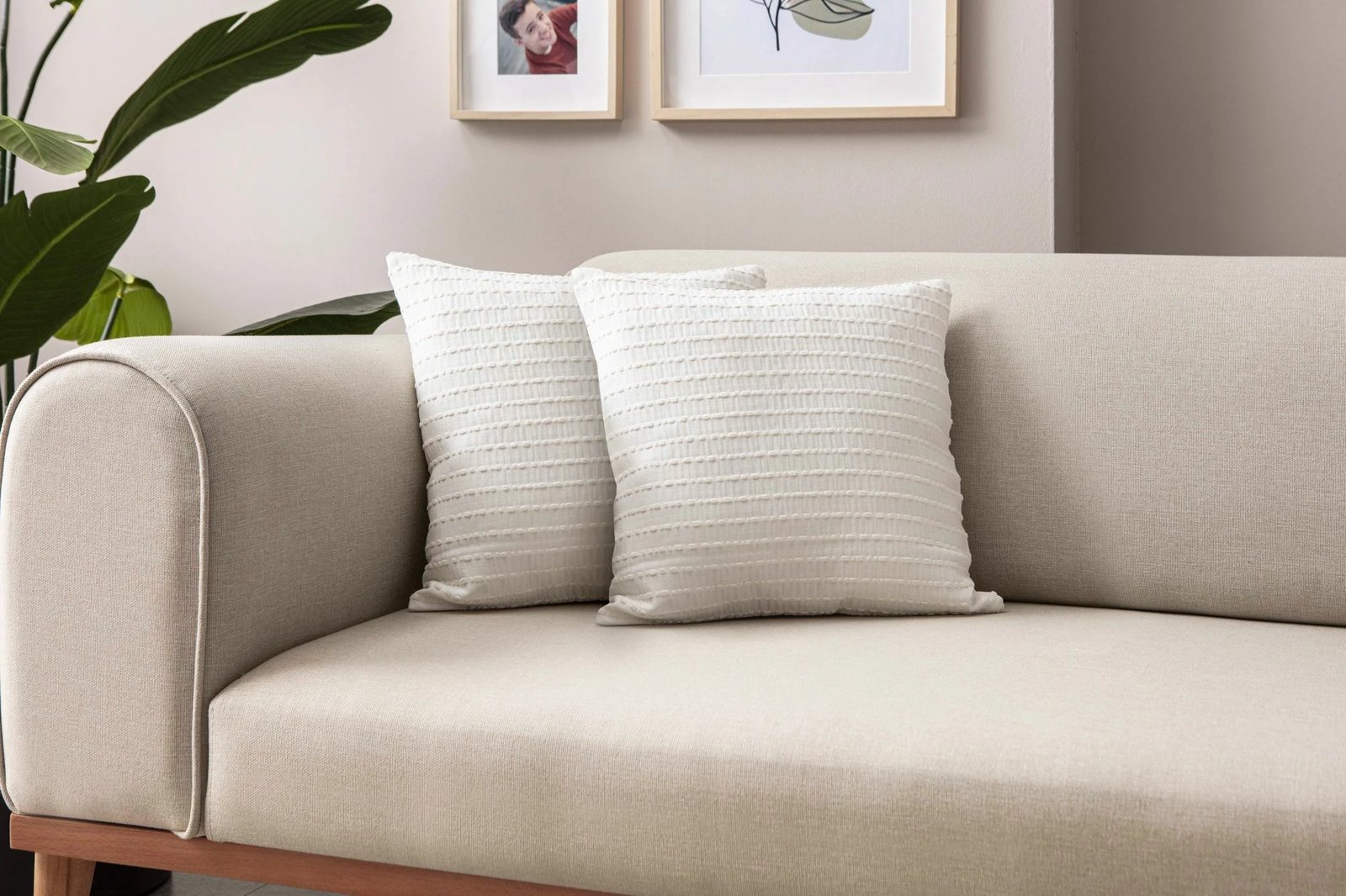 Set mbulesash jastëku (2 copë), e bardhë, Evila Originals, 43x43cm