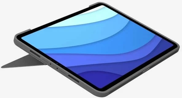 Mbështjellës me tastierë Logitech Combo Touch, për iPad Pro 12.9" (5th Gen), iPad Pro 11" (1/2/3 Gen), iPad Air (4th Gen), Gri