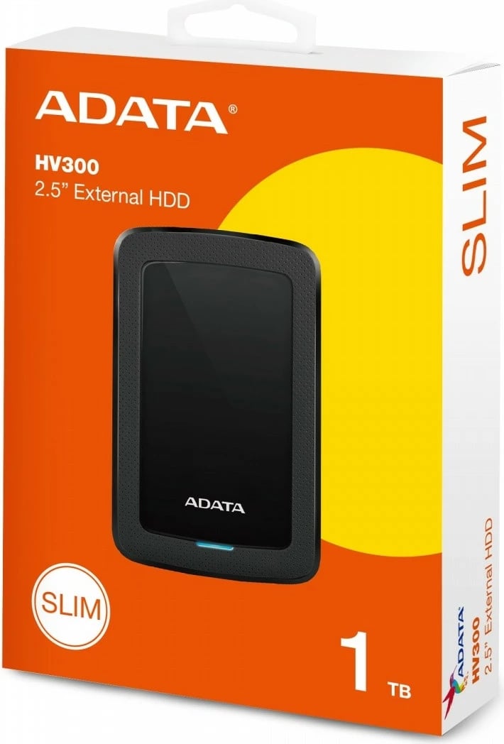 Hard disk i jashtëm Adata DashDrive HV300, 1TB, 2.5'', USB 3.1, Zi