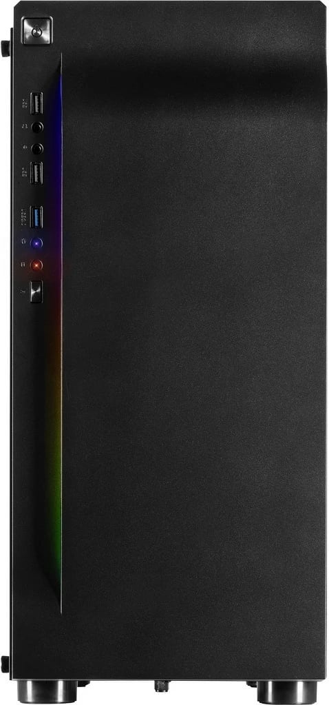 Kasë Inter-Tech A-3411 Creek, Tower, ATX/micro ATX/ITX, xham i temperuar, RGB, e zezë