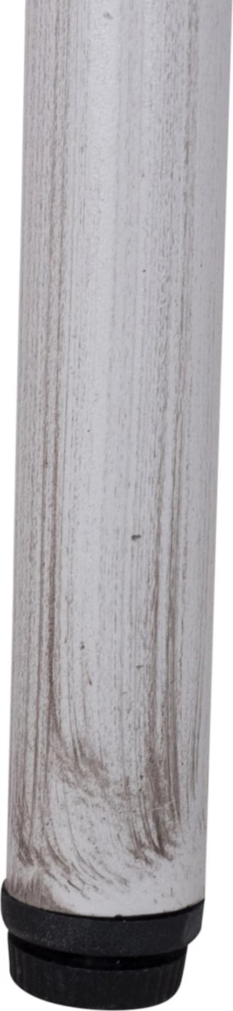 Tavolinë alumini 70X70X76 pamje bambuje FH5568.01 patinë e bardhë me xham