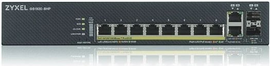 Switch Zyxel GS1920-8HPv2, 10 porta, PoE, Desktop, i zi
