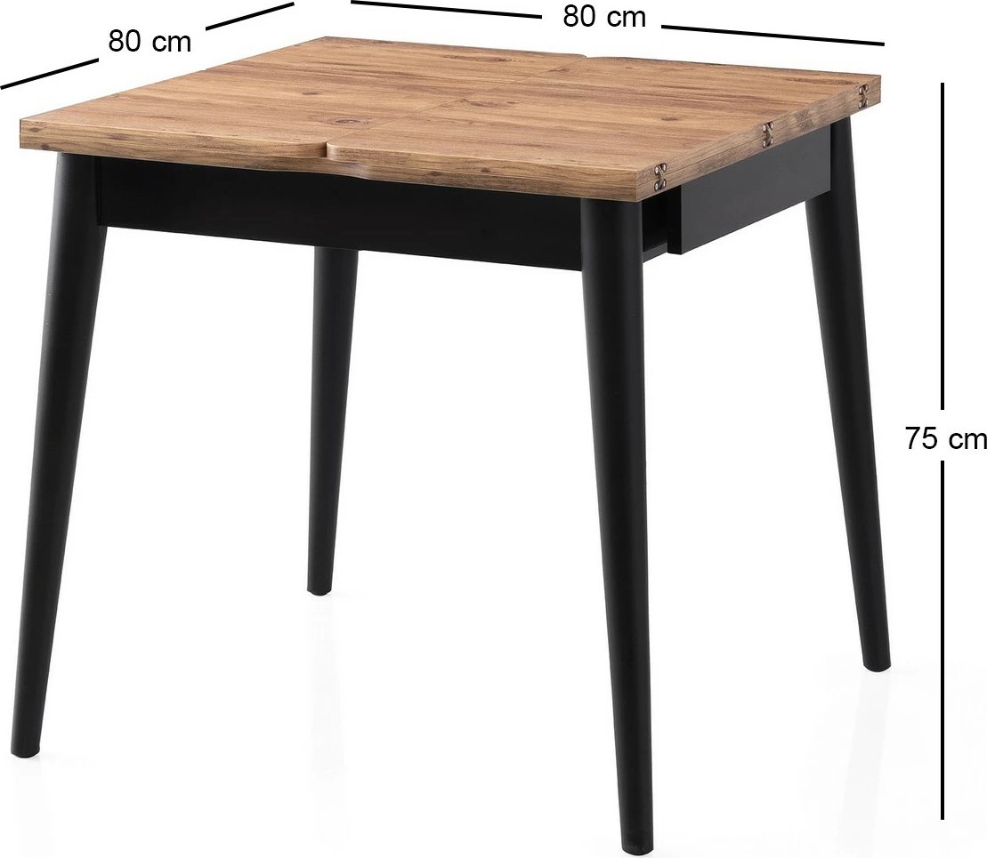 Tavolinë ngrënieje zgjatëse Skye Decor, Totem - 3043, ngjyrë Atlantic Pine