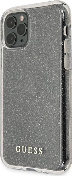 Mbështjellës Guess GUHCN58PCGLSI për iPhone 11 Pro, Glitter, argjend