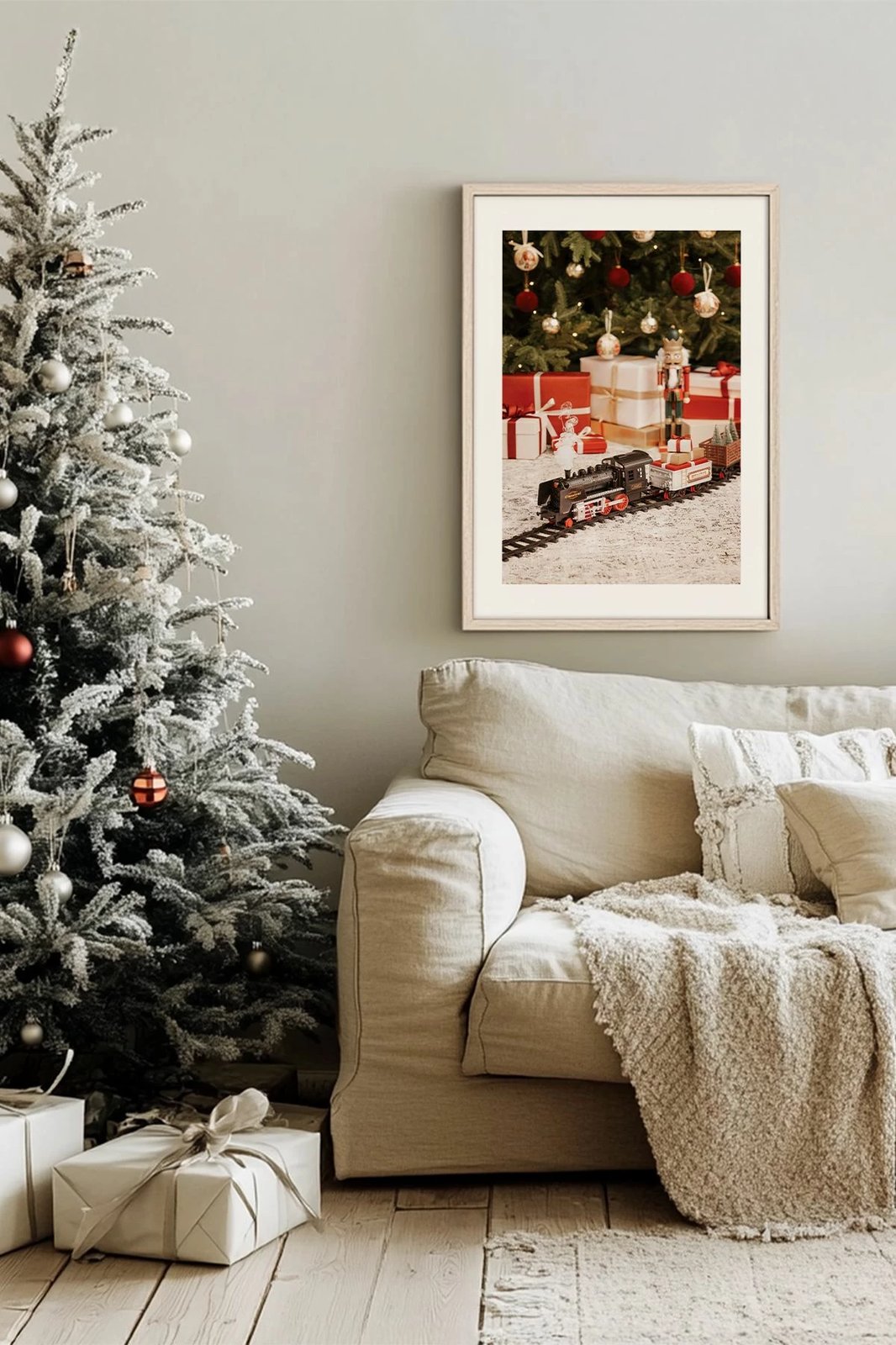 Pikturë dekorative me kornizë, shumëngjyrëshe, Wallity, Nwyearsngmdl91, 33x48cm