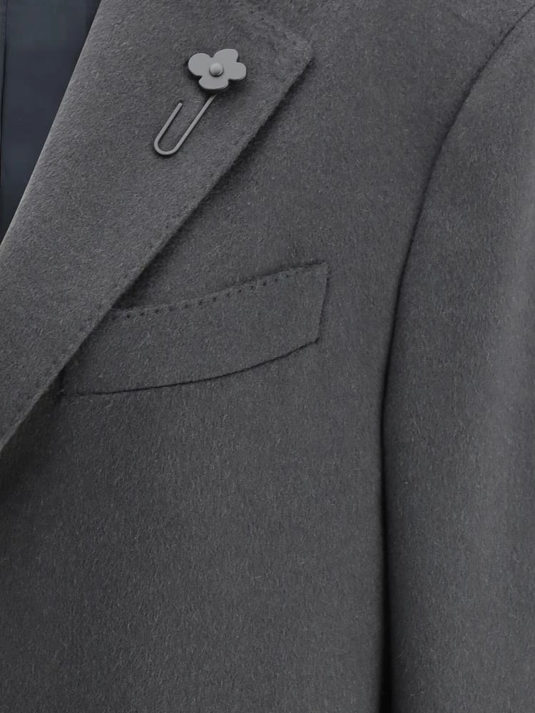 Pallto për meshkuj Lardini, e zezë