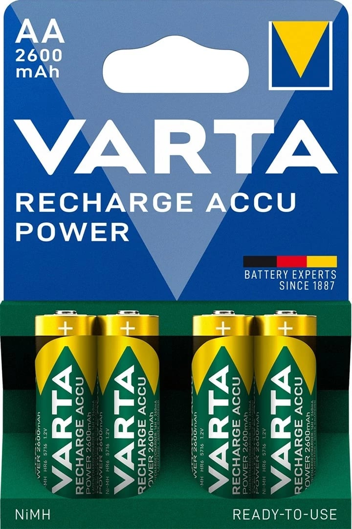 Bateri Varta, Power AA, 1.2 V, argjend