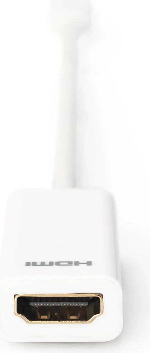 Adapter kabllo Digitus Mini DisplayPort në HDMI, 0.15m, i bardhë Adapter kabllo Digitus Mini DisplayPort në HDMI, 0.15m, i bardhë