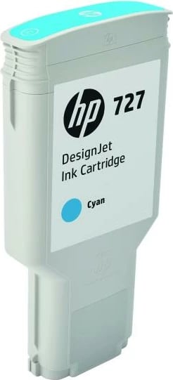 Kasetë boje, HP, 727 (F9J76A), 300 ml, Cyan