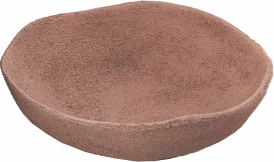 Enë dekorative ART BOWL, alumin, ngjyrë terrakote, 24x24x8cm