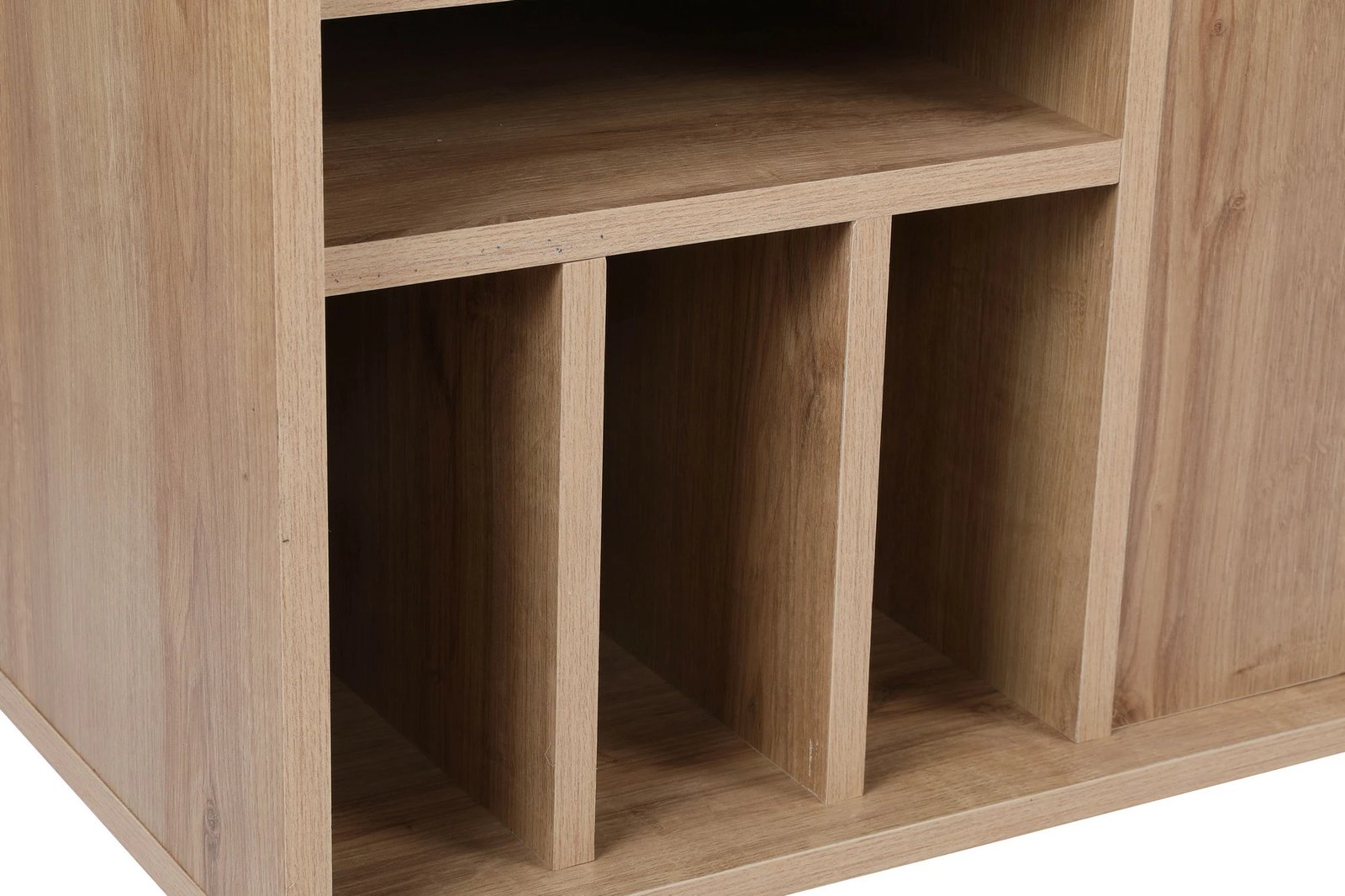 Komodë TV Skye Decor, Astana, ngjyrë lis dhe e zezë