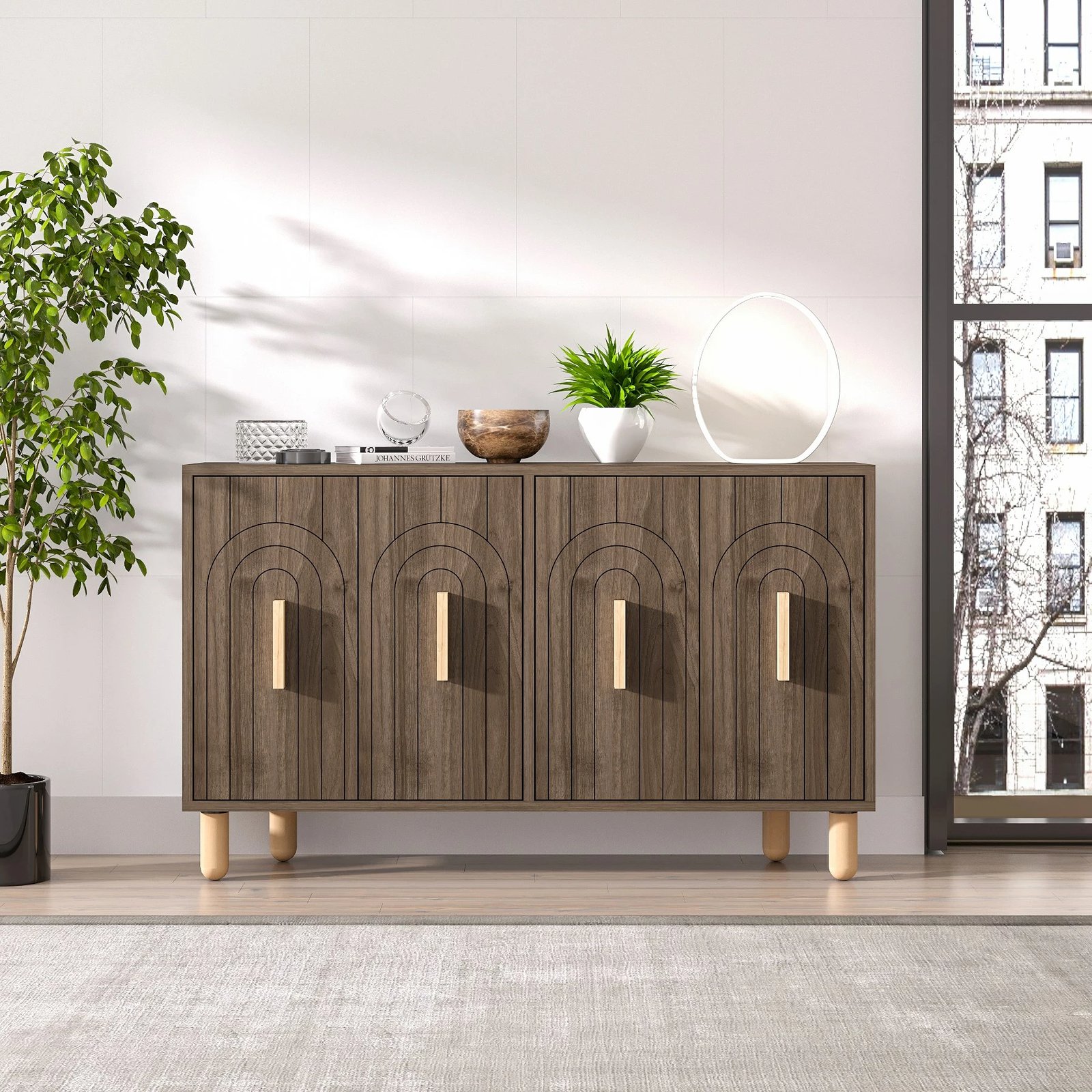 Konsol Skye Decor, ngjyrë arre, Tiger