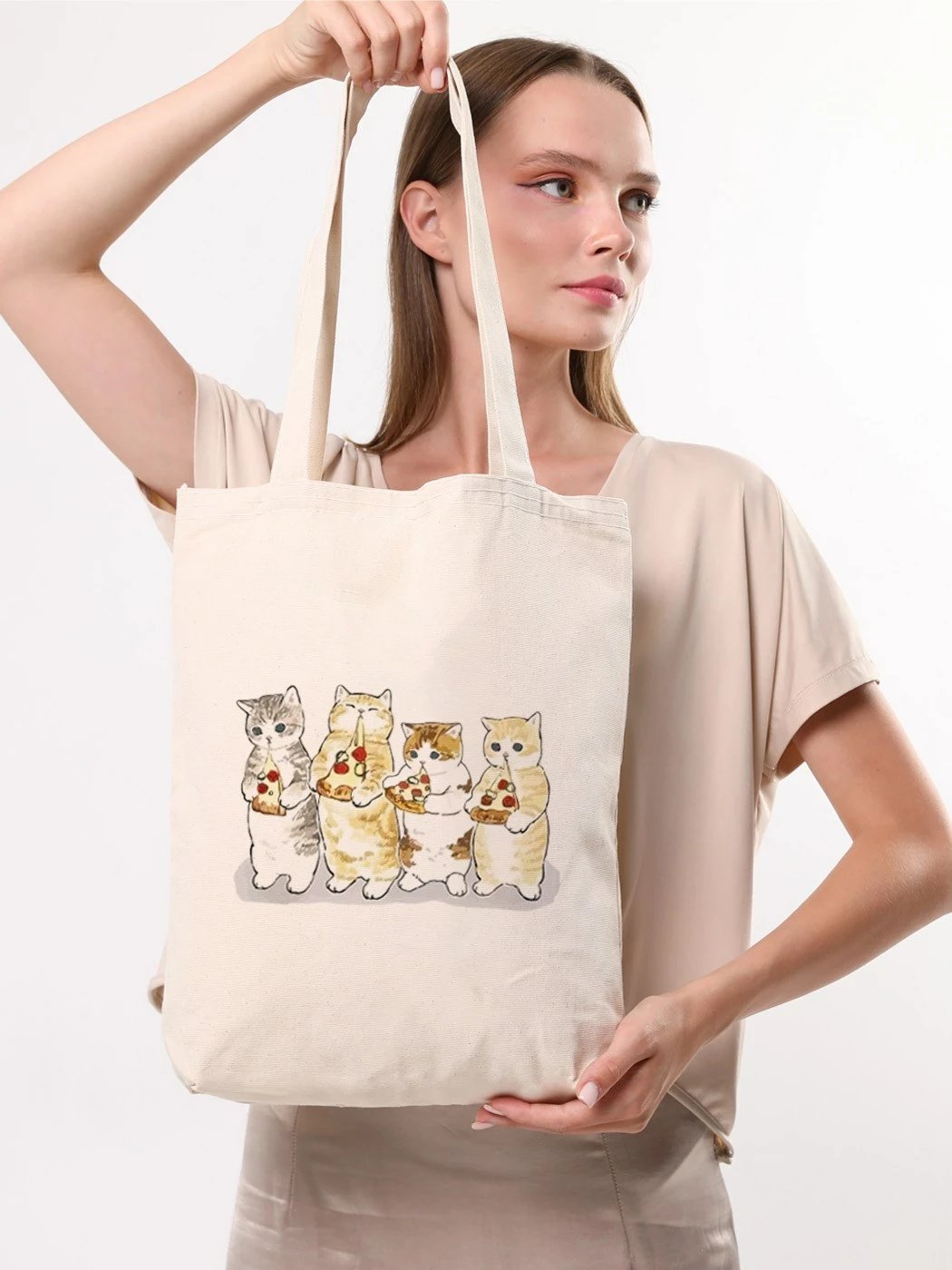 Torbë tote Zoozie Bags, krem, 1610