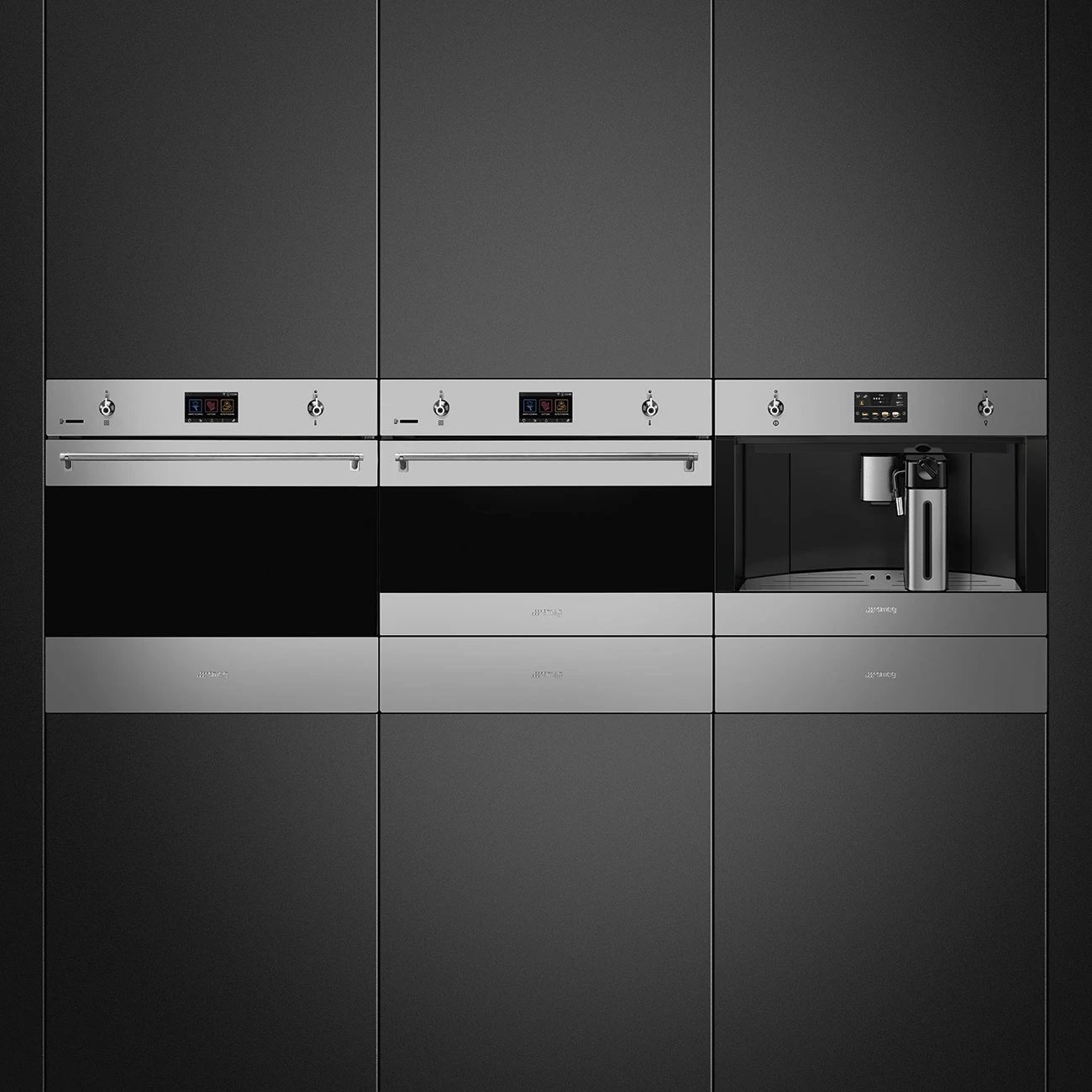 Pajisje montuese për kafe SMEG CMS4303X Classica, inox