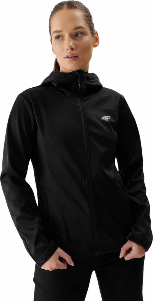 Jakne softshell për femra 4F, e zezë