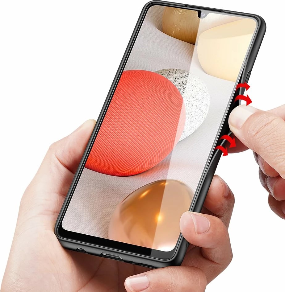 Mbështjellës Dux Ducis Fino për Samsung Galaxy A42 5G, najlon, i zi