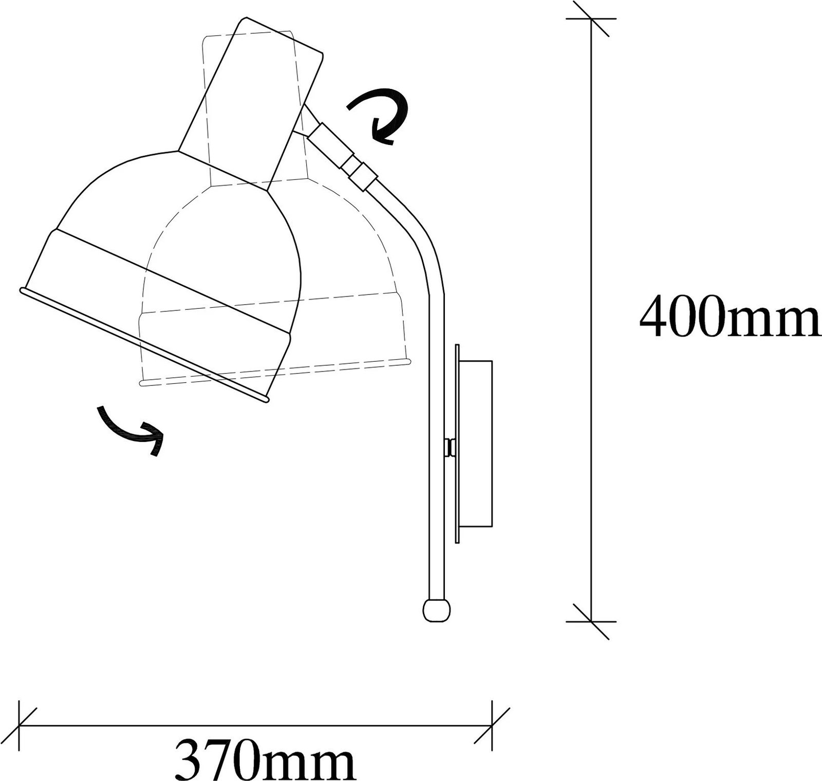 Llambë muri Opviq, Berceste, e bardhë, 183WHITE-A