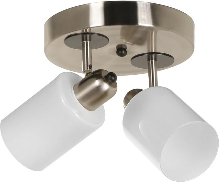 Llambë tavani Opviq, Nomi 2, tepsi, krom mat, xham i bardhë